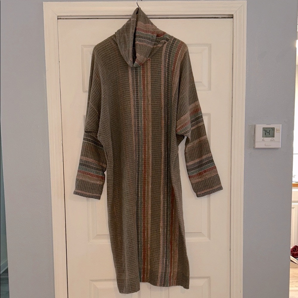 Incredible Handwoven Dolman Cowl Dress